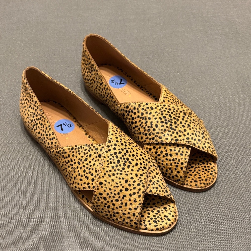 Madewell Leopard Print Women's Shoes size 7.5